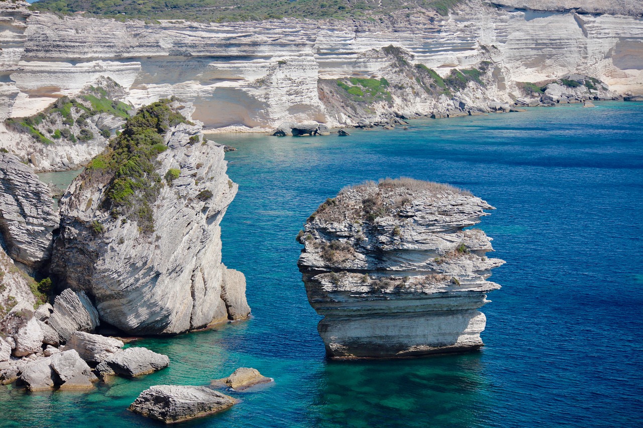 landscape corsica bonifacio free photo