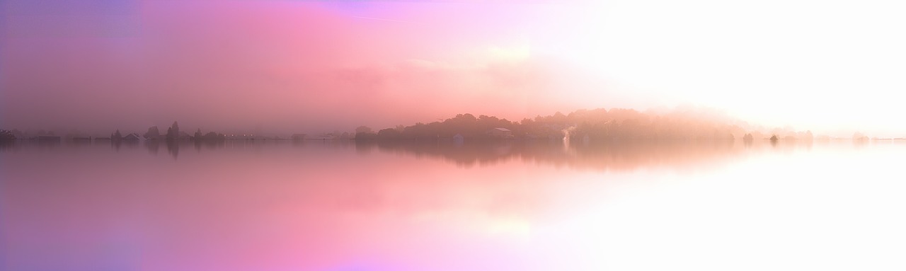landscape pink water free photo