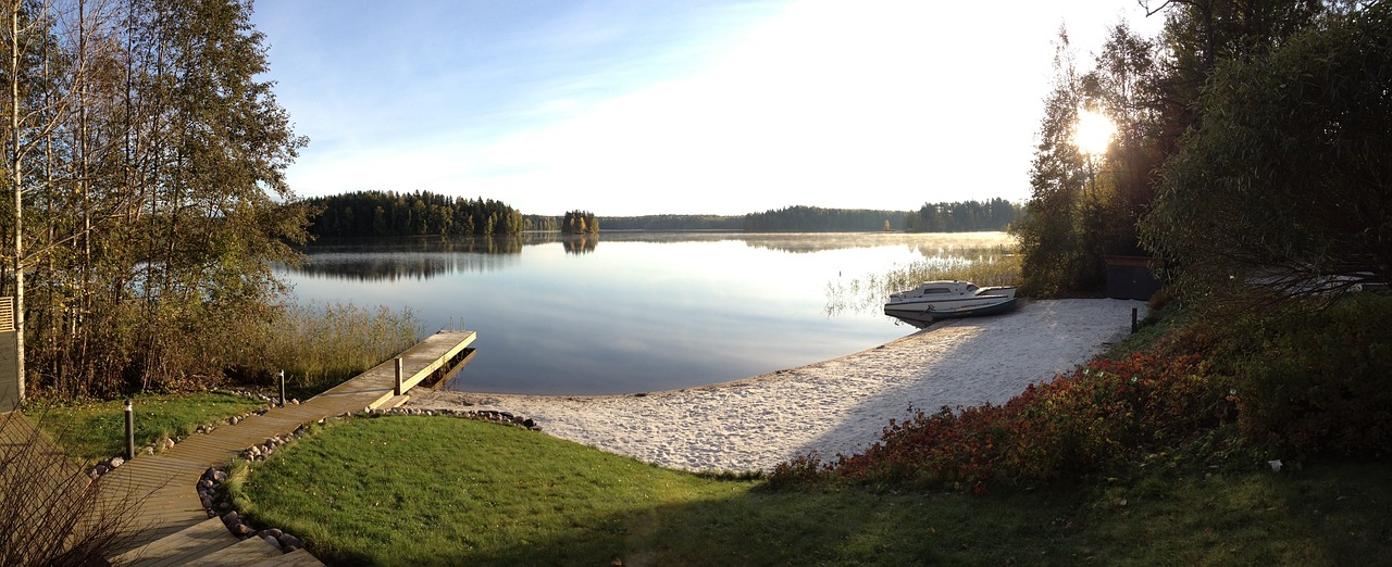 landscape lake autumn free photo