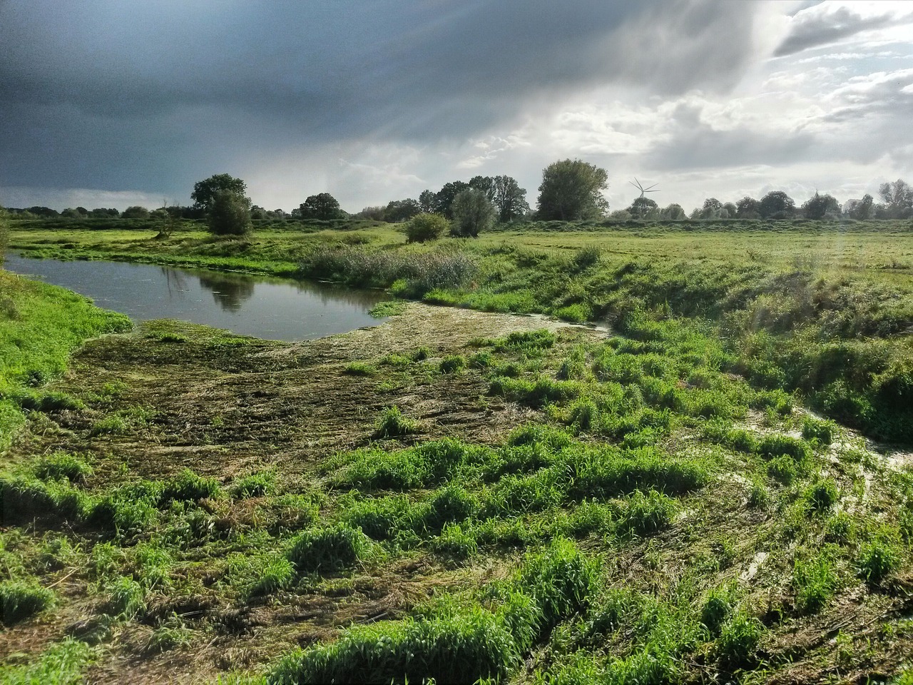 landscape elbe river free photo