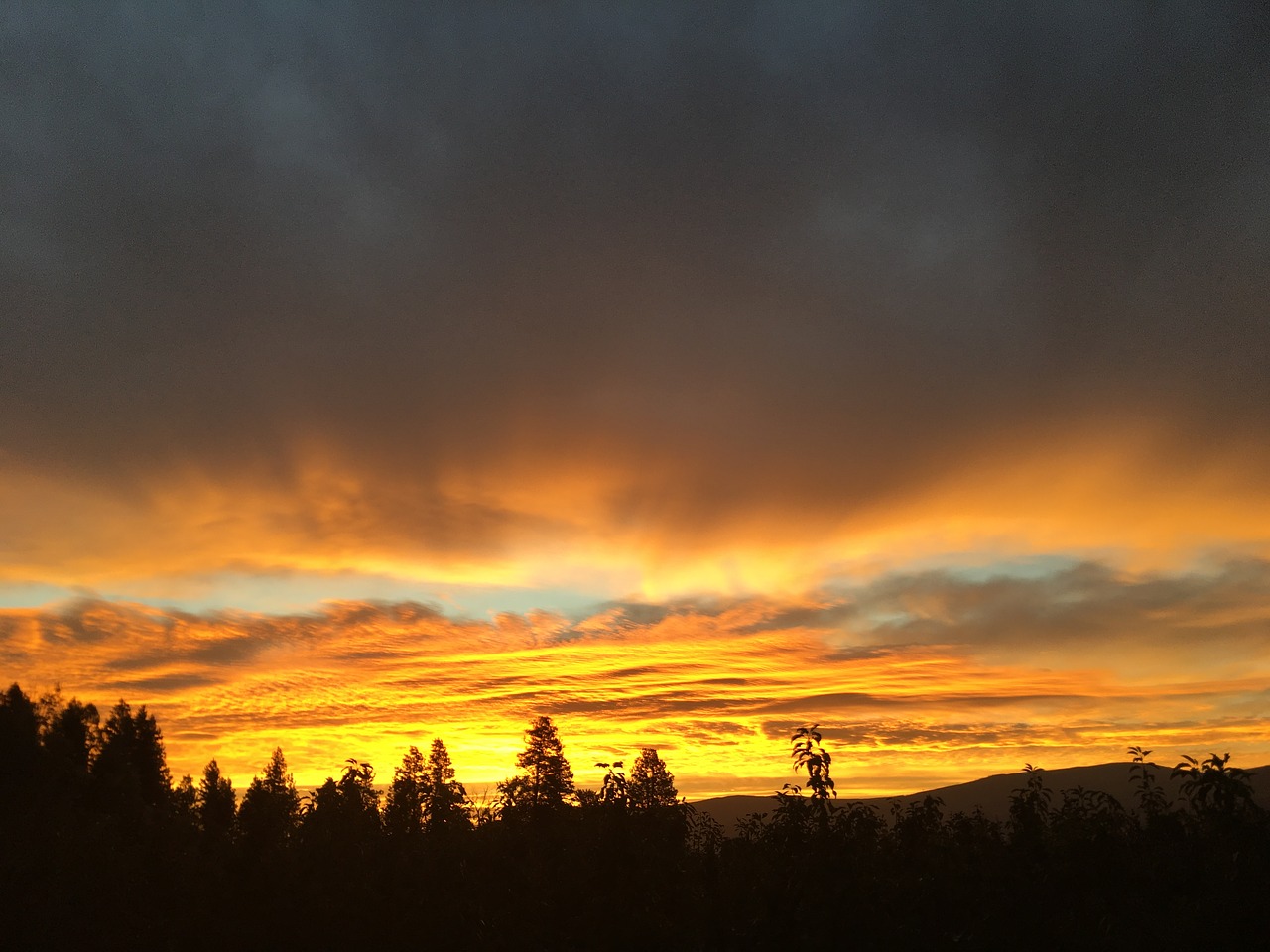 landscape dawn clouds free photo