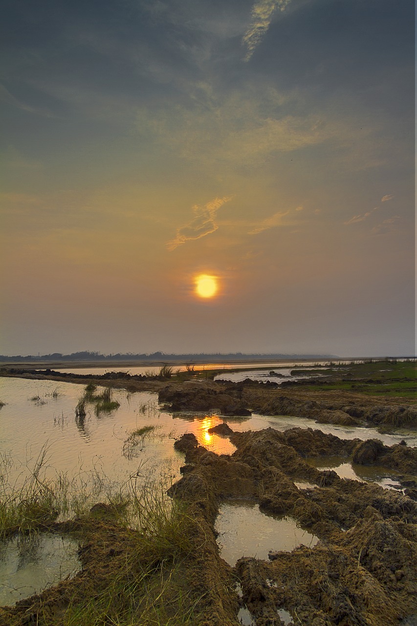 landscape sunrise sunset free photo