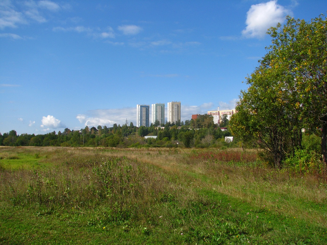 landscape city at home free photo