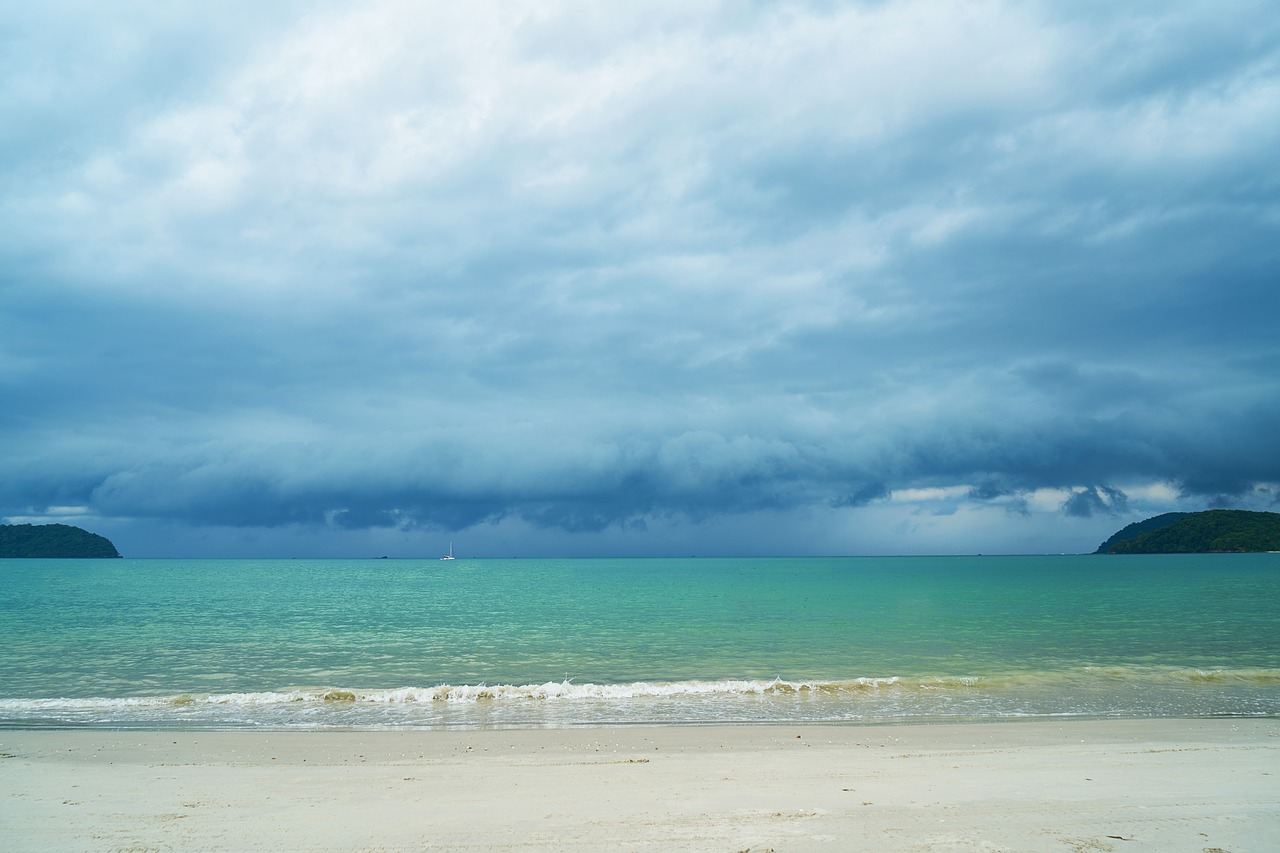 landscape clouds blue free photo