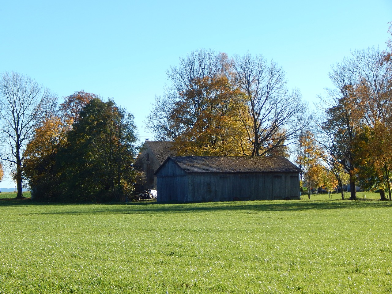 landscape farm barn free photo