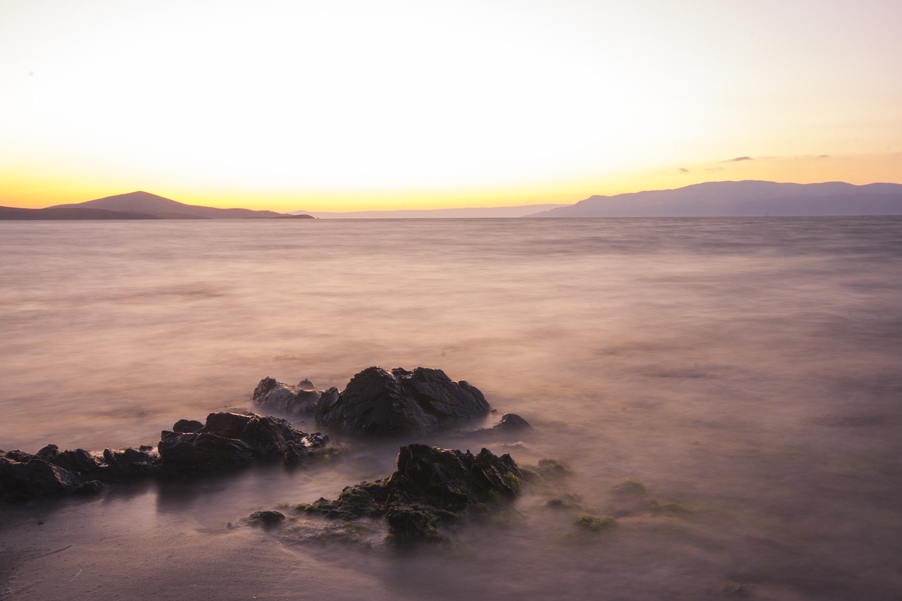 landscape marine rocks free photo