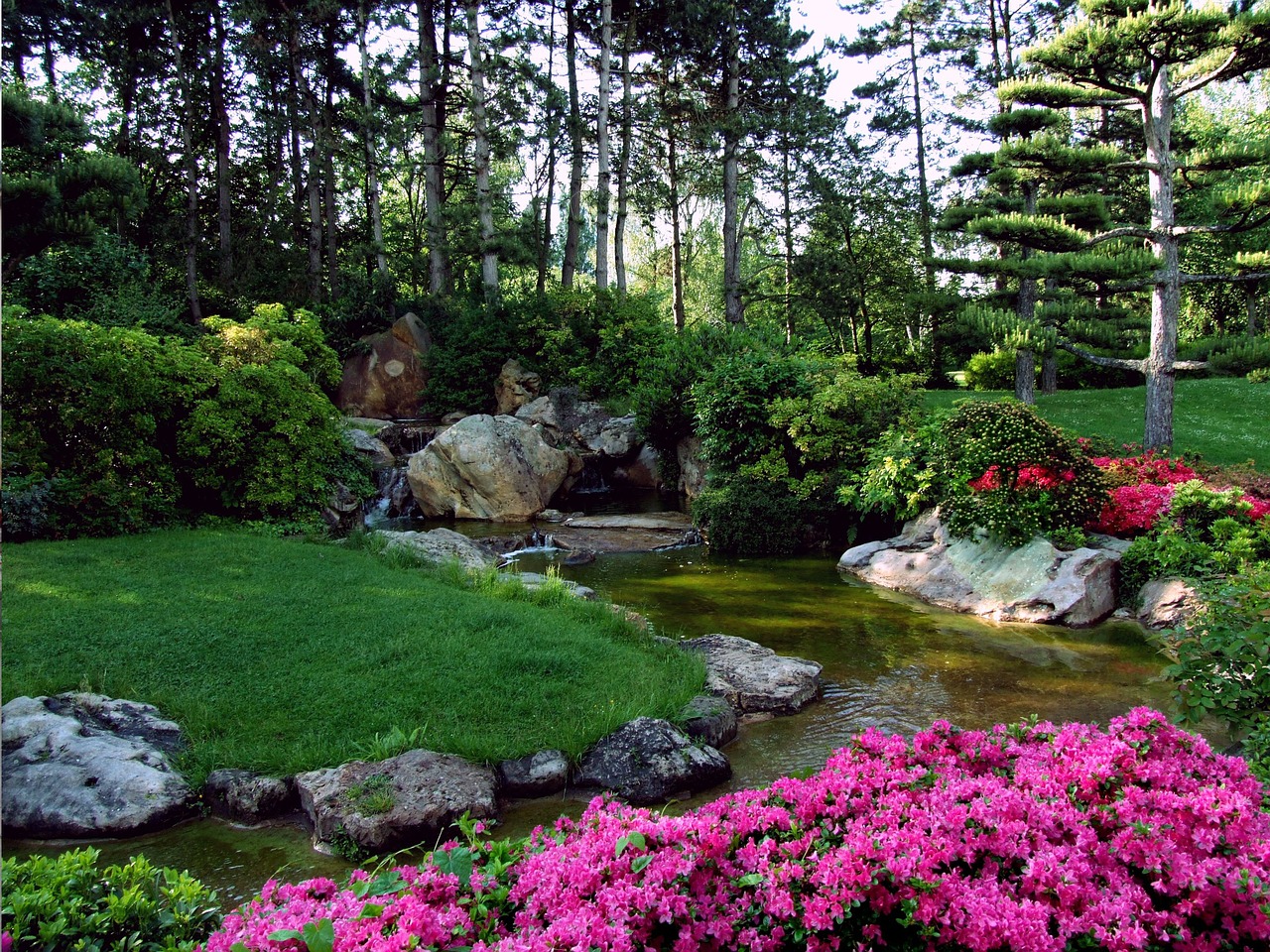 landscape japanese garden ornamental garden free photo
