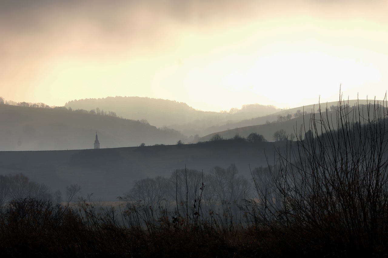 landscape fog panorama-like free photo