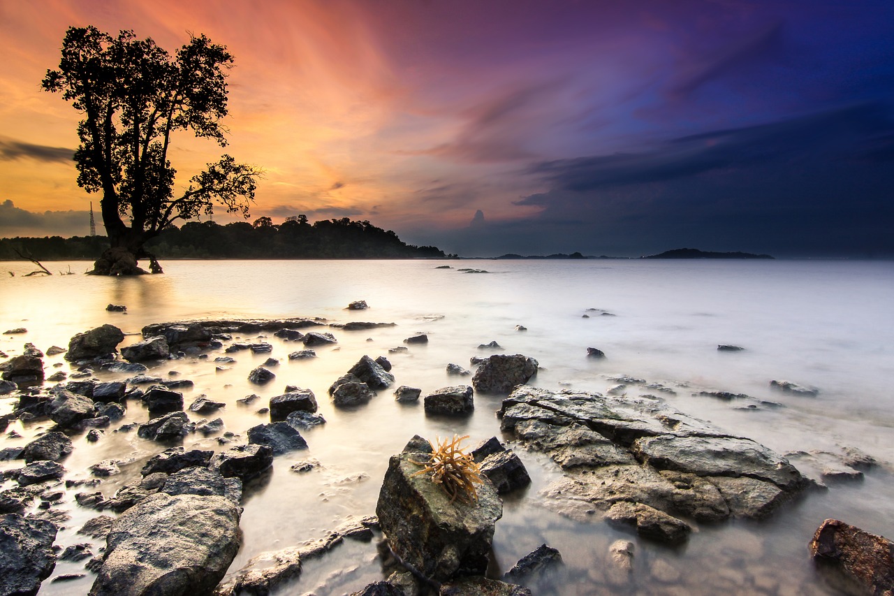 landscape  sunset  stone free photo