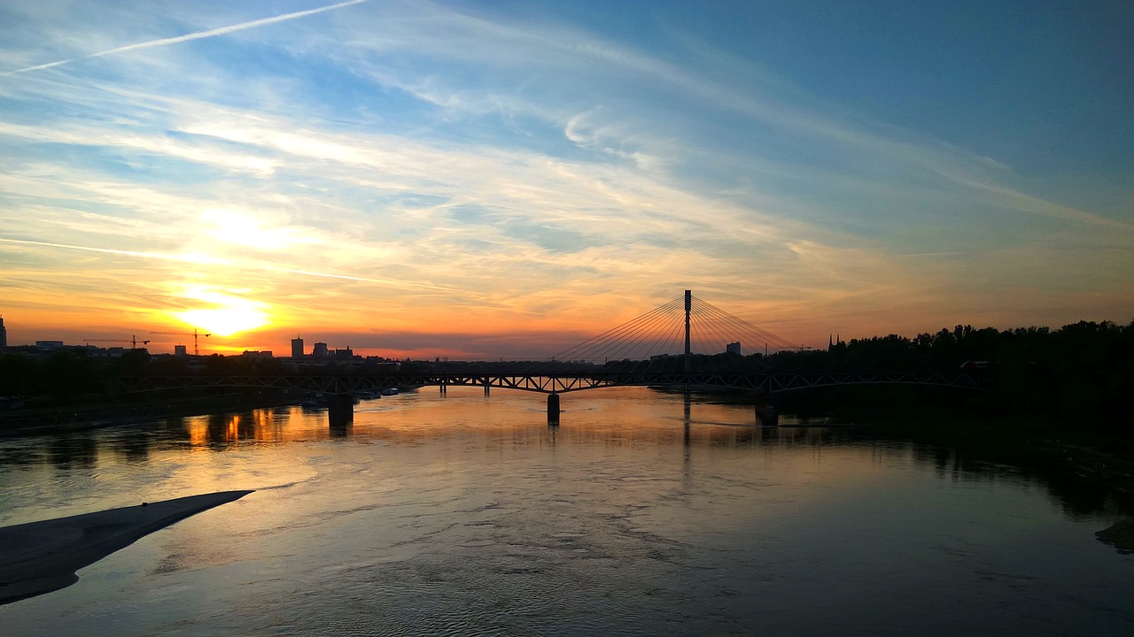 landscape  bridge  warsaw free photo