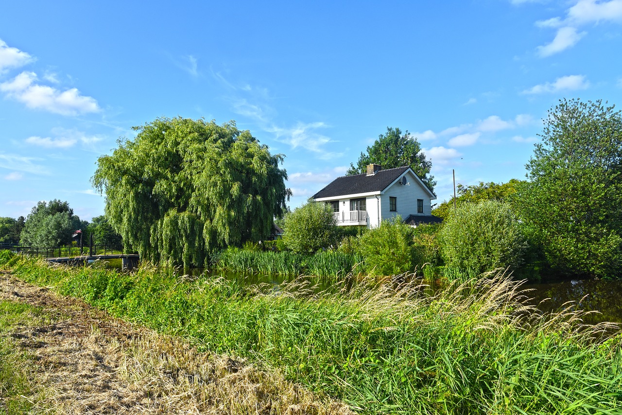 landscape  rural  house free photo