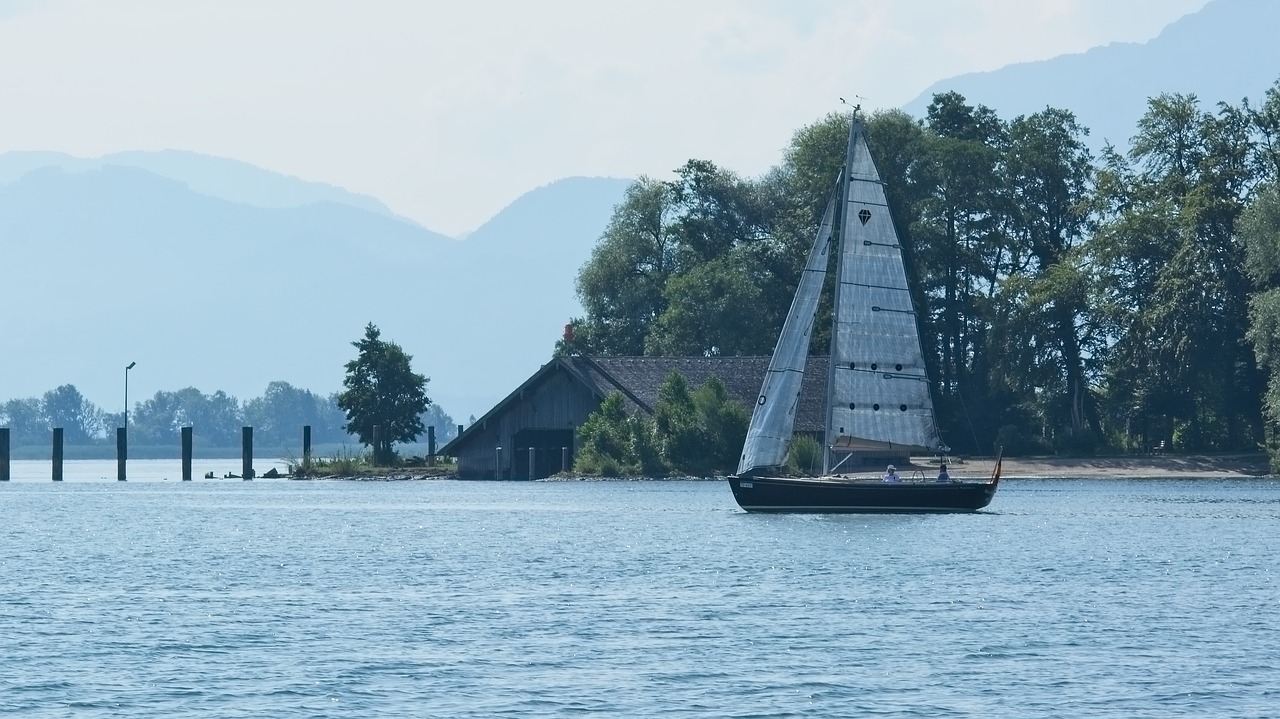 landscape  chiemsee  sky free photo