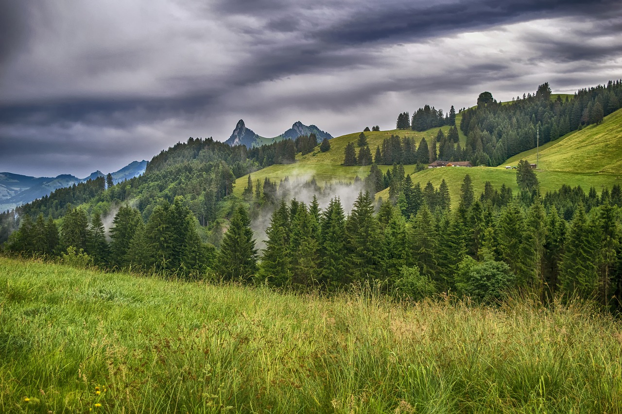 landscape  clouds  mountains free photo