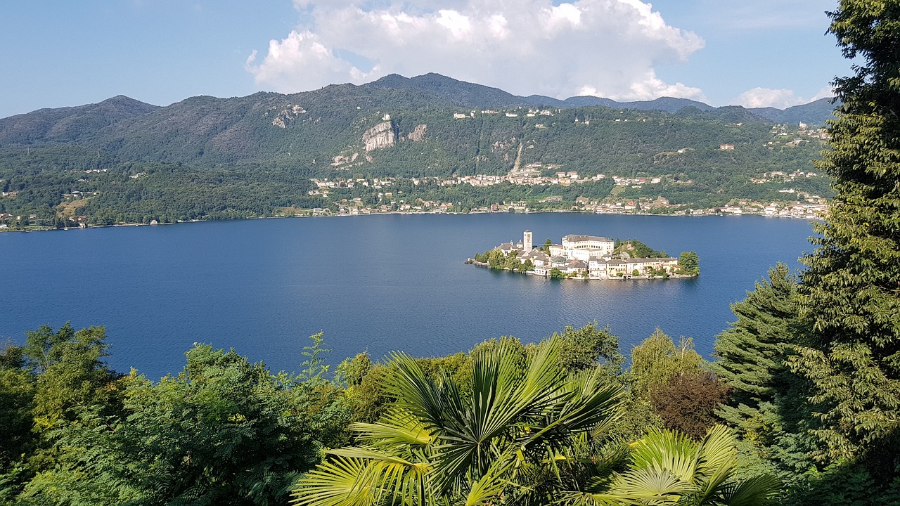 landscape  the island of san giulio  water free photo