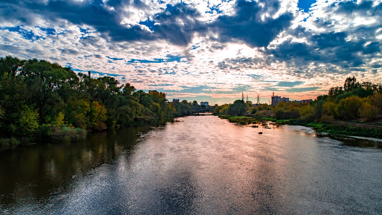 landscape  river  trees free photo