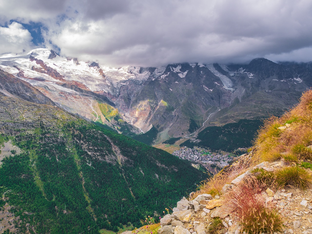 landscape  mountains  valley free photo