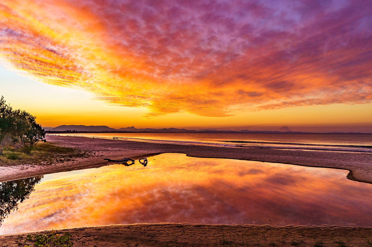 landscape  seascape  sunset free photo