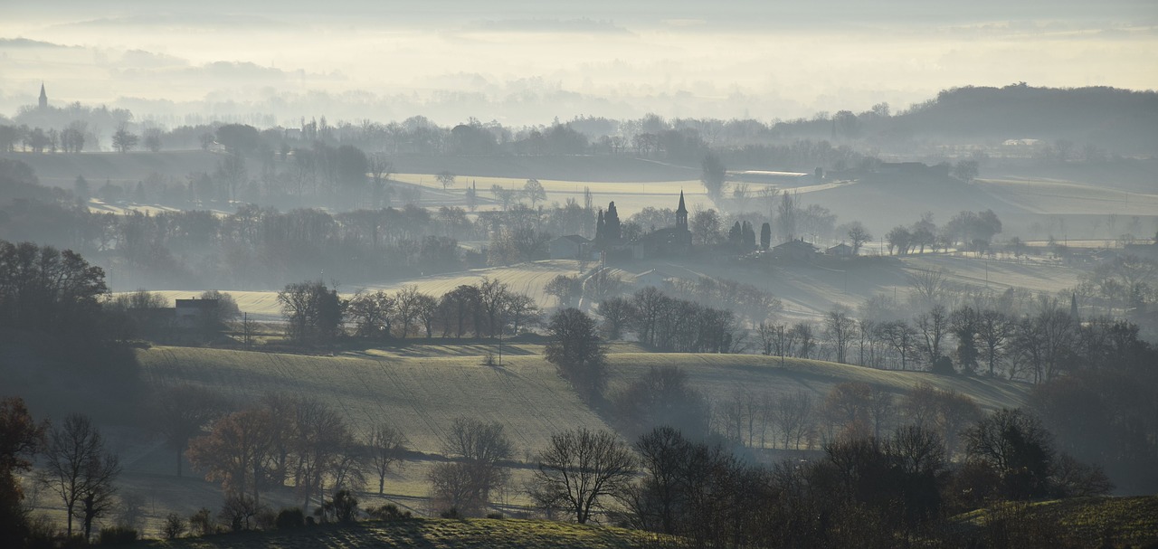 landscape  tarn  mist free photo