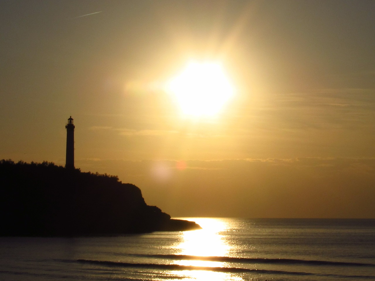 landscape lighthouse biarritz free photo