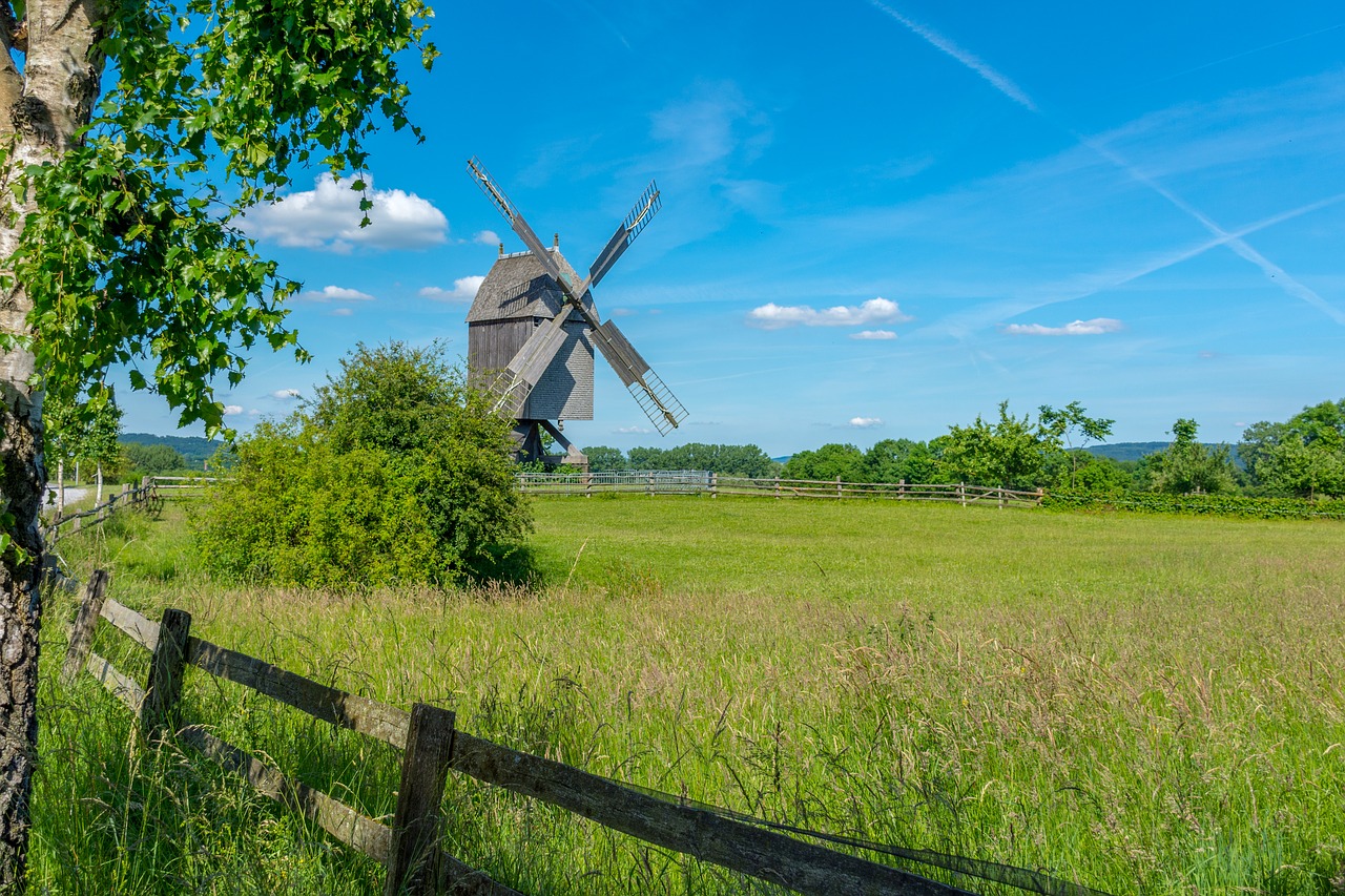 landscape  mill  wind mill free photo