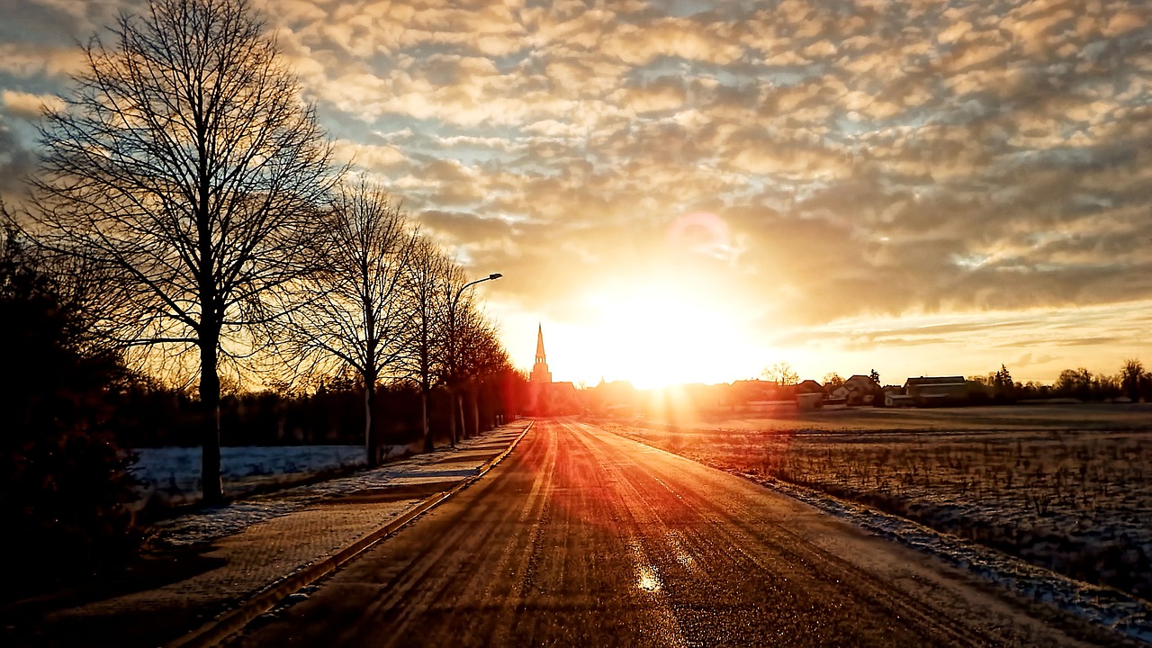 landscape  winter  sunrise free photo