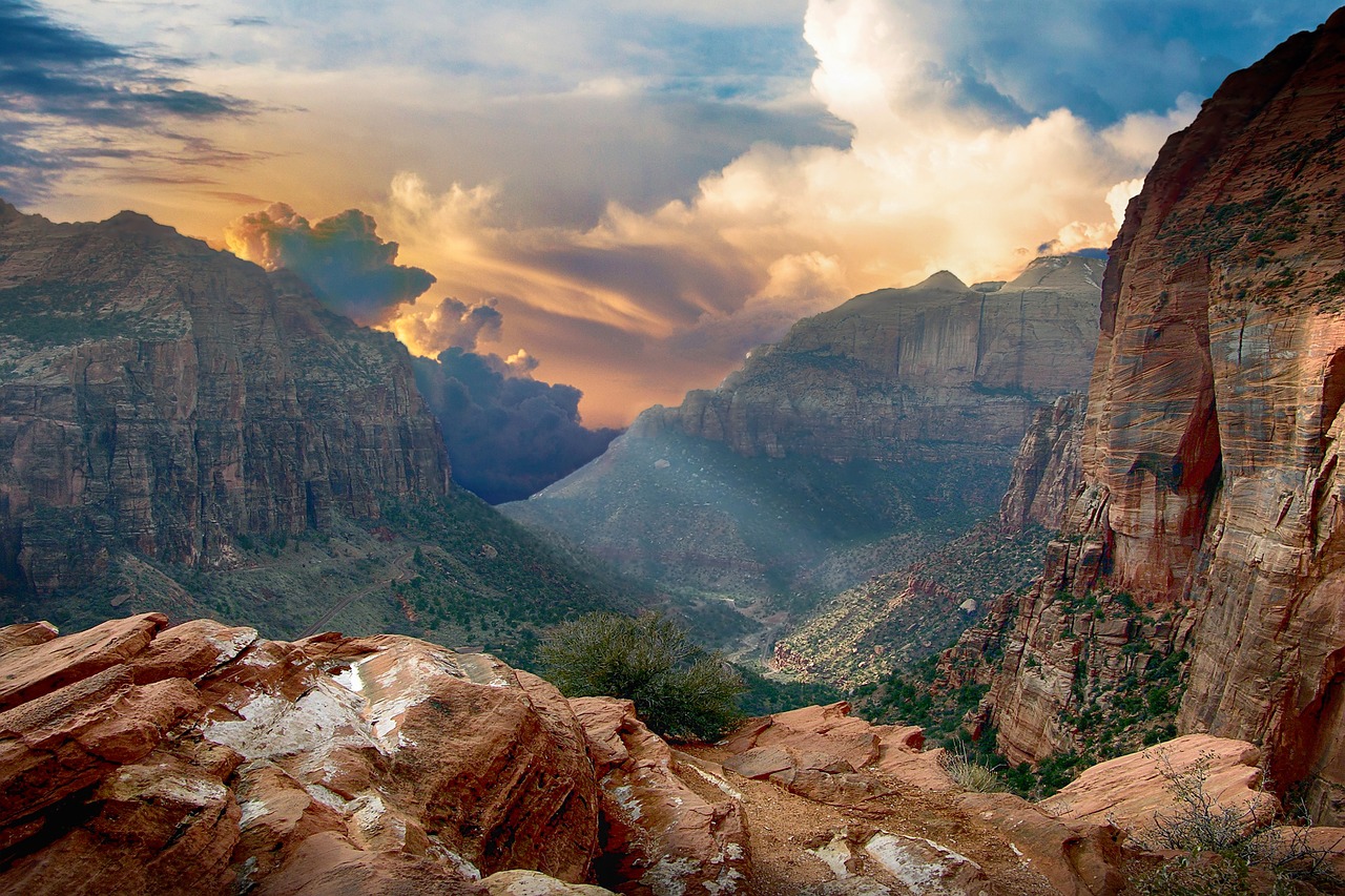 landscape  mountains  sky free photo