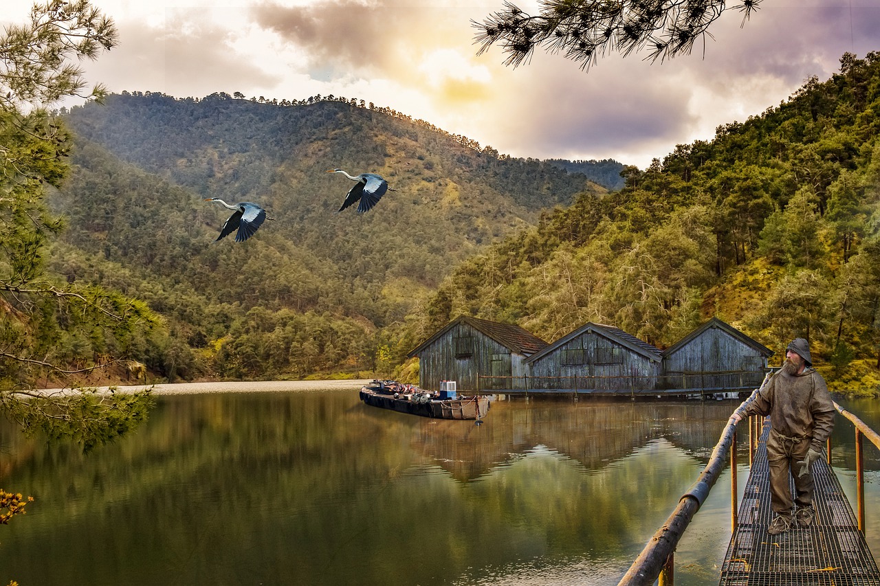 landscape  mountains  lake free photo