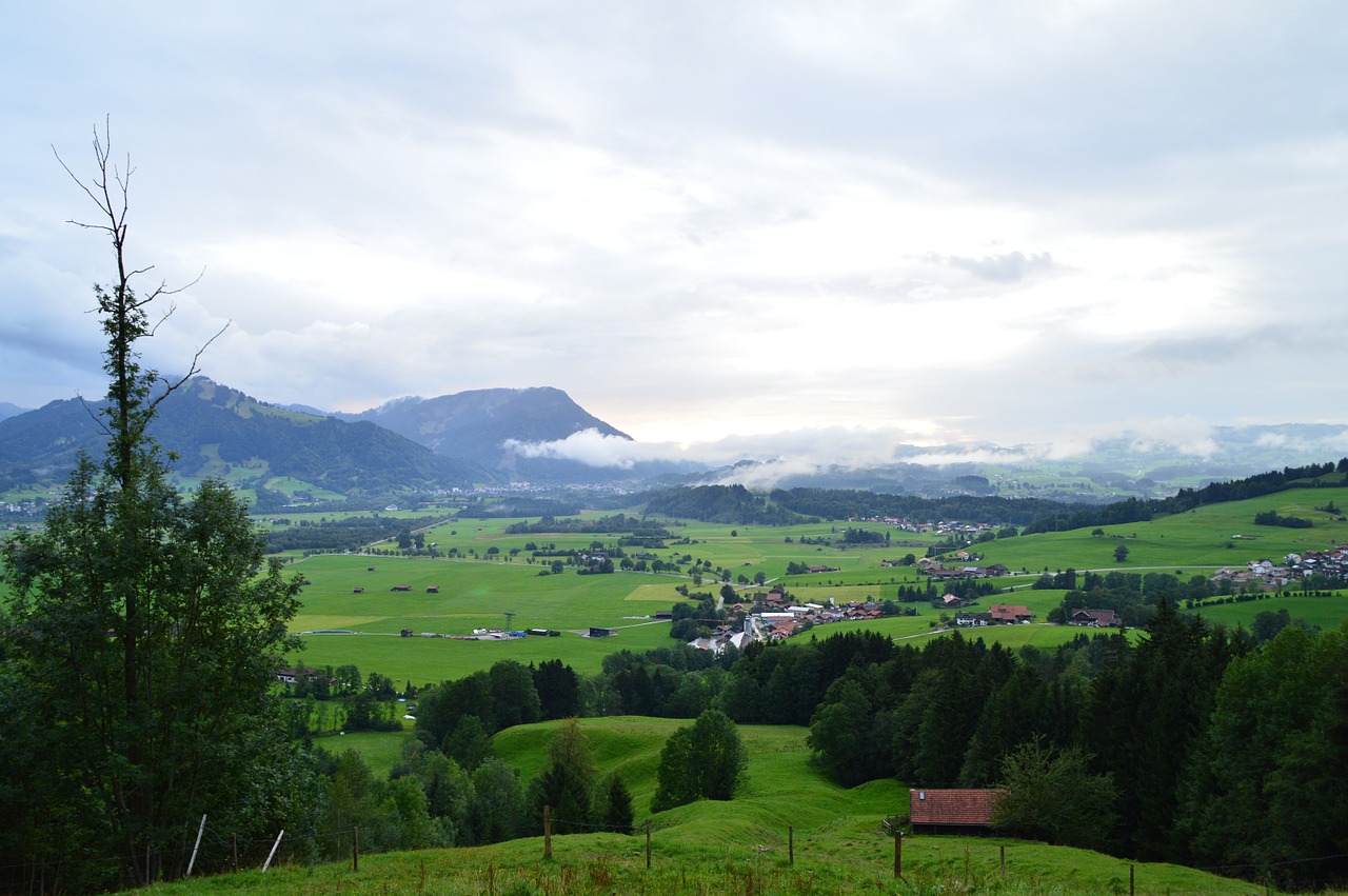 landscape allgäu clouds free photo