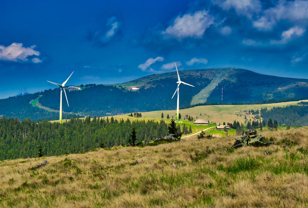 landscape  wind power  nature free photo