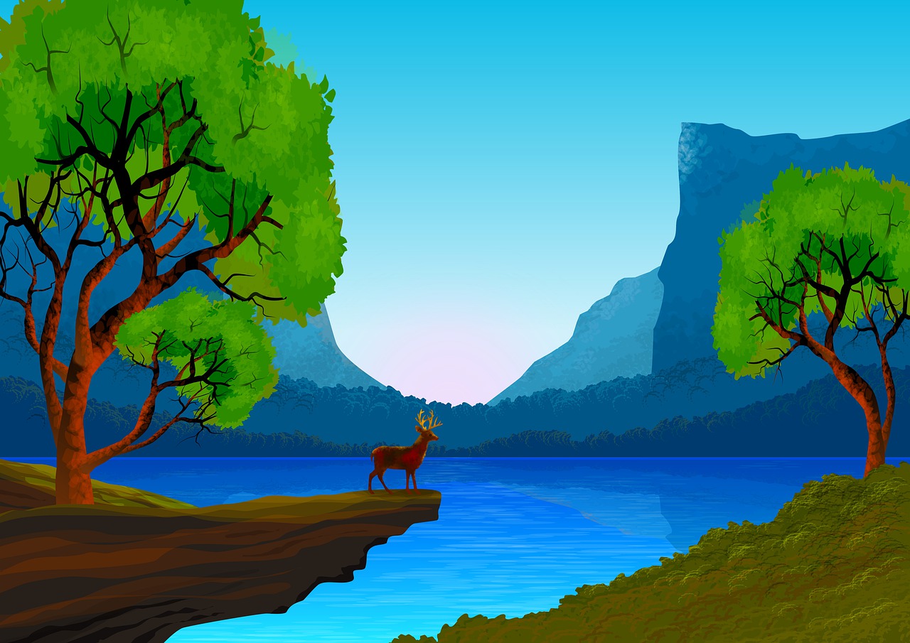 landscape  illustration  nature free photo