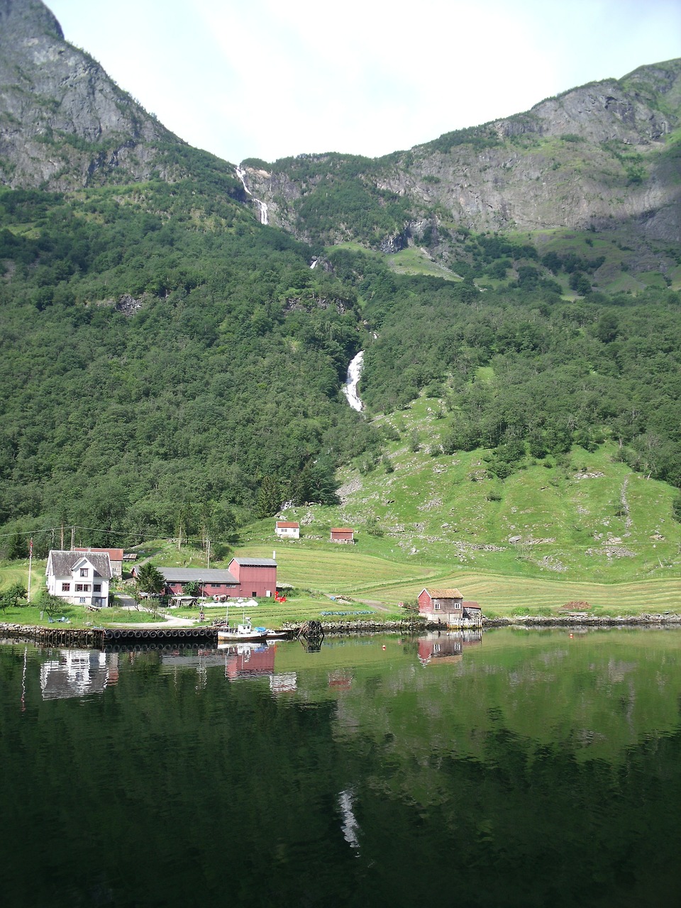 landscape houses green free photo