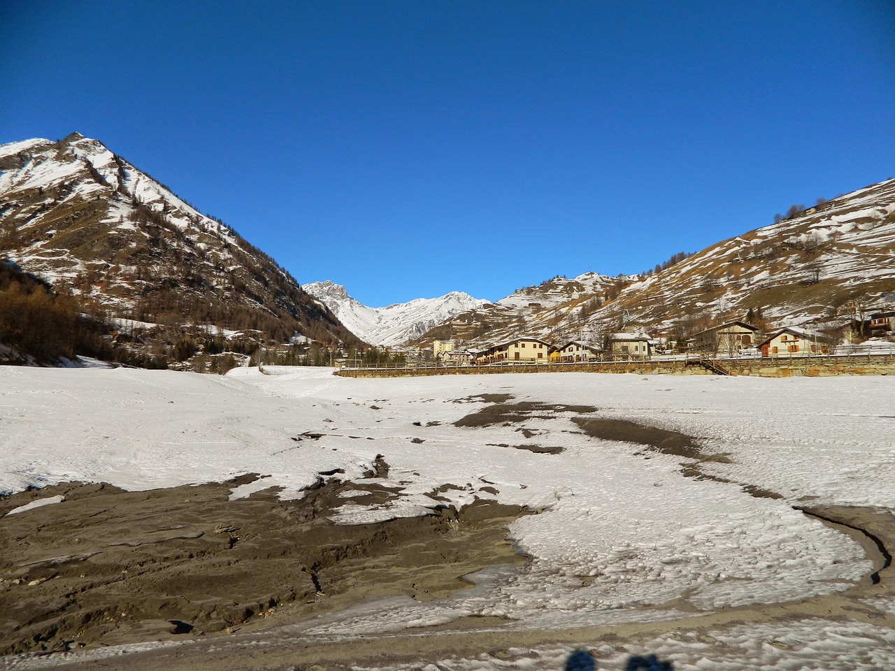 landscape winter mountains free photo