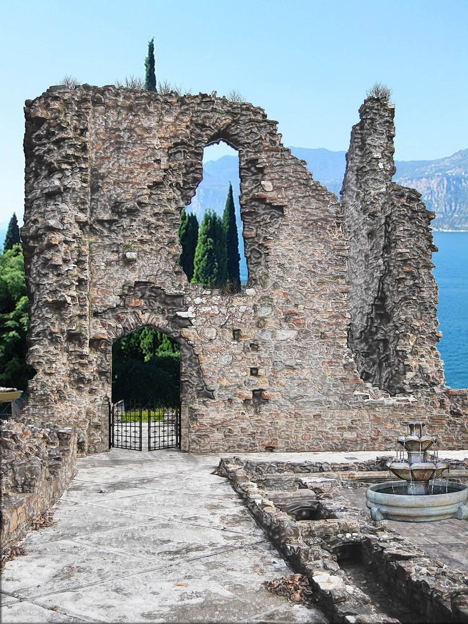 landscape ruins castle free photo