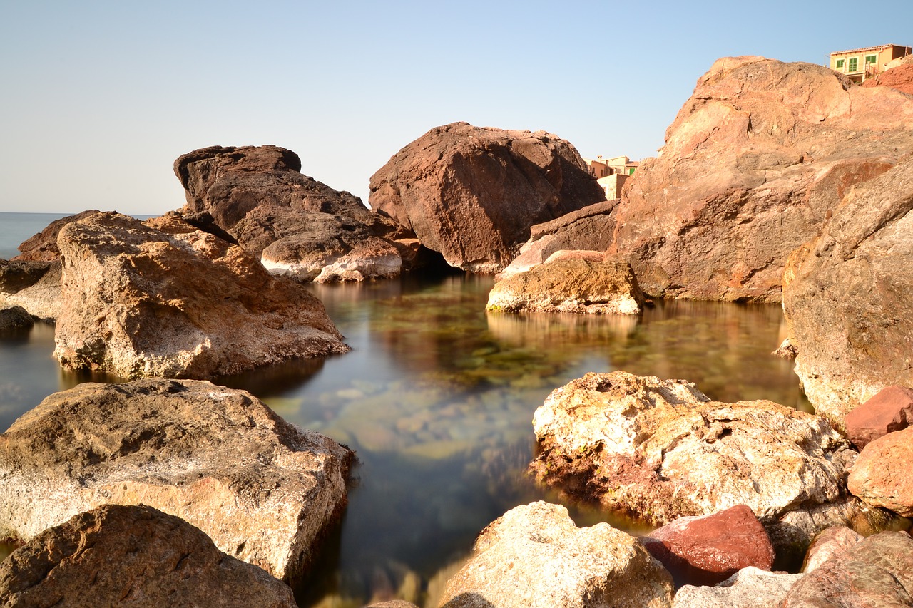 landscape rocks sea free photo