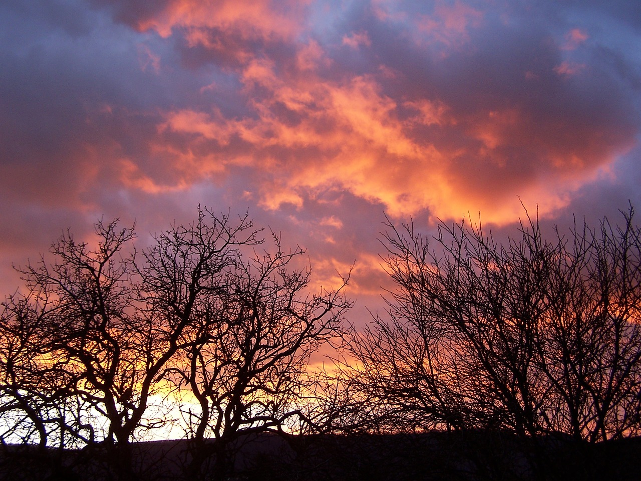 landscape sunset storm free photo