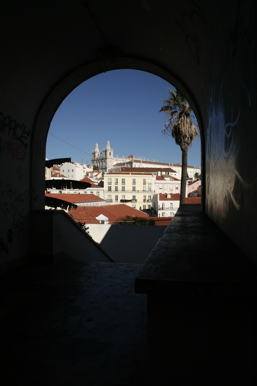 landscape lisbon monument free photo