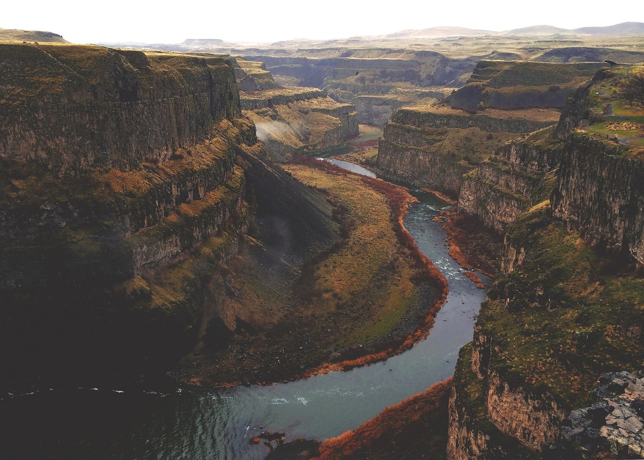 landscape canyon river free photo