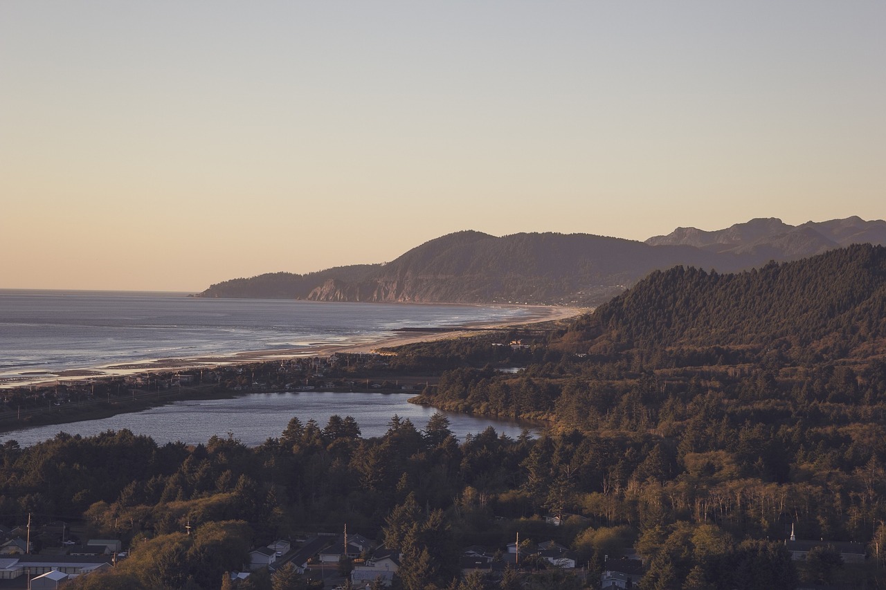 landscape mountains beach free photo