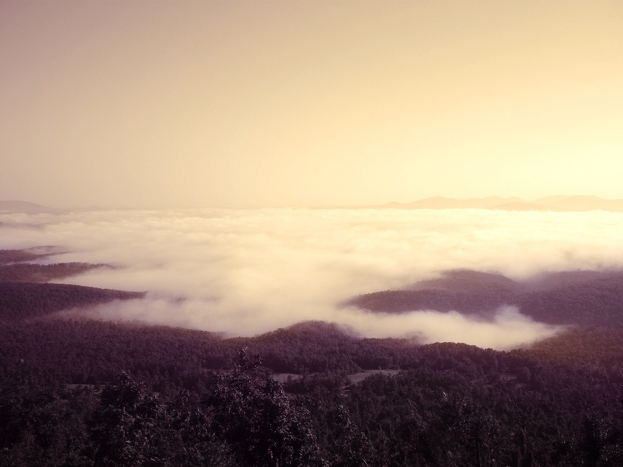 landscape clouds view free photo