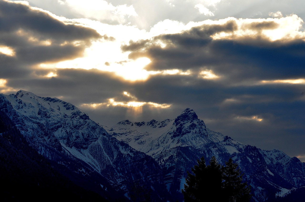 landscape mountains mountain peaks free photo