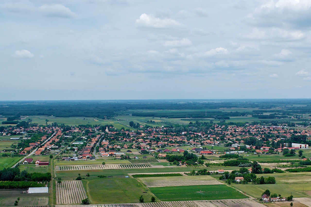 landscape jakabszállás bird's eye view free photo