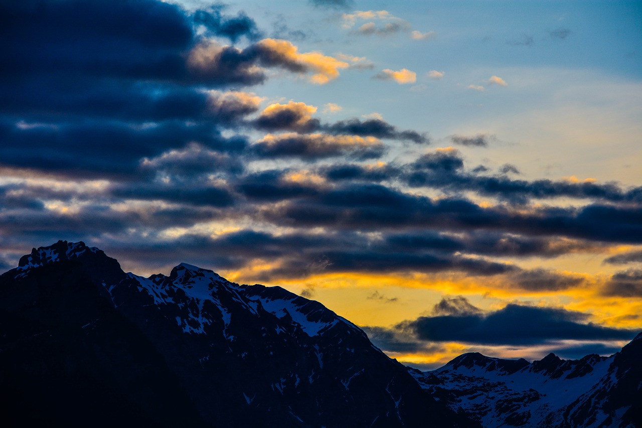 landscape mountains mountain peaks free photo