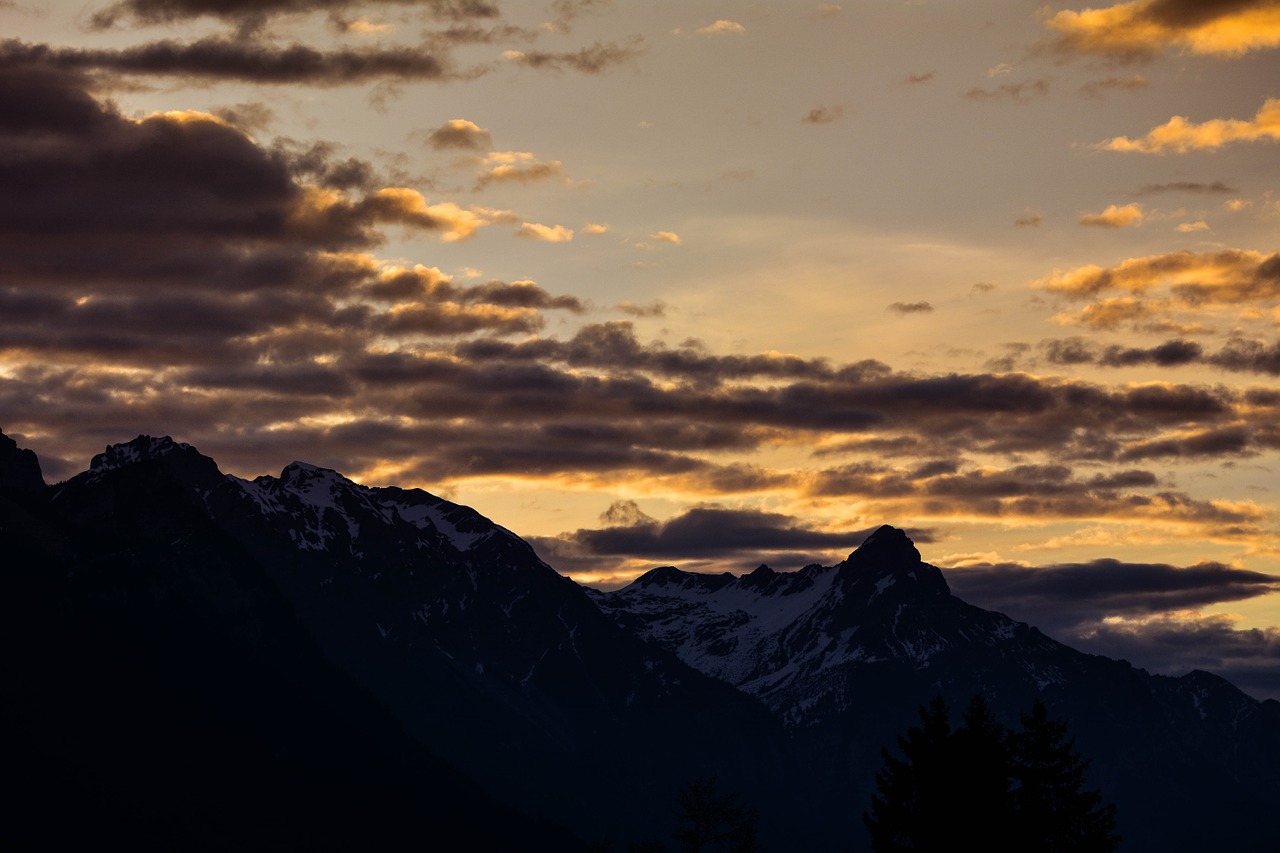 landscape mountains mountain peaks free photo