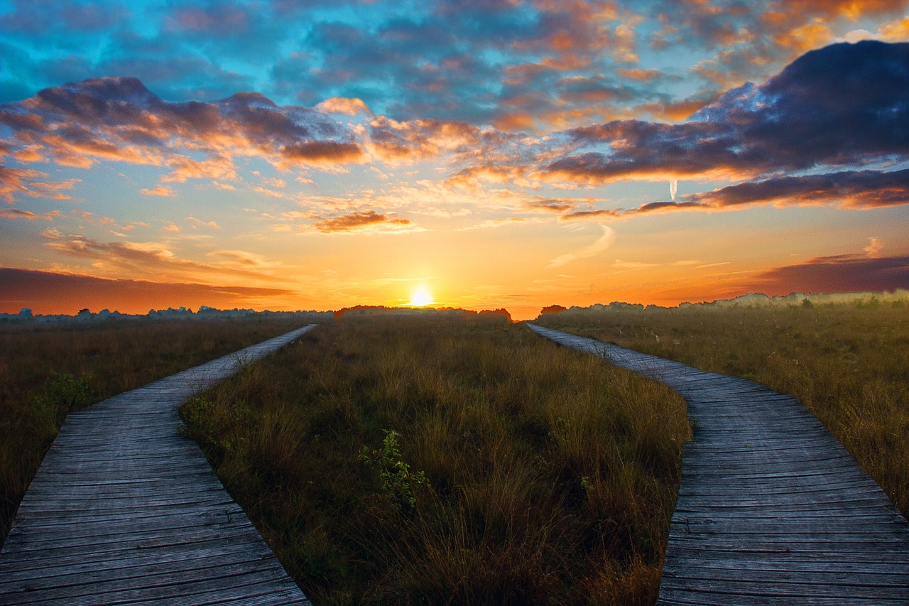 landscape sunrise sun free photo