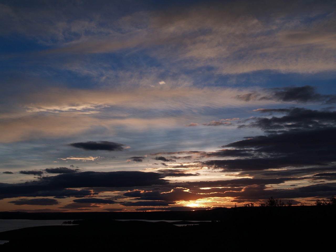 landscape marsh twilight free photo