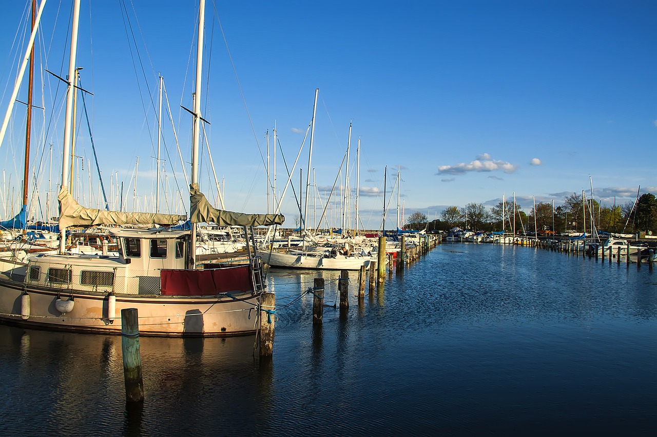 landscape dock sailboat free photo