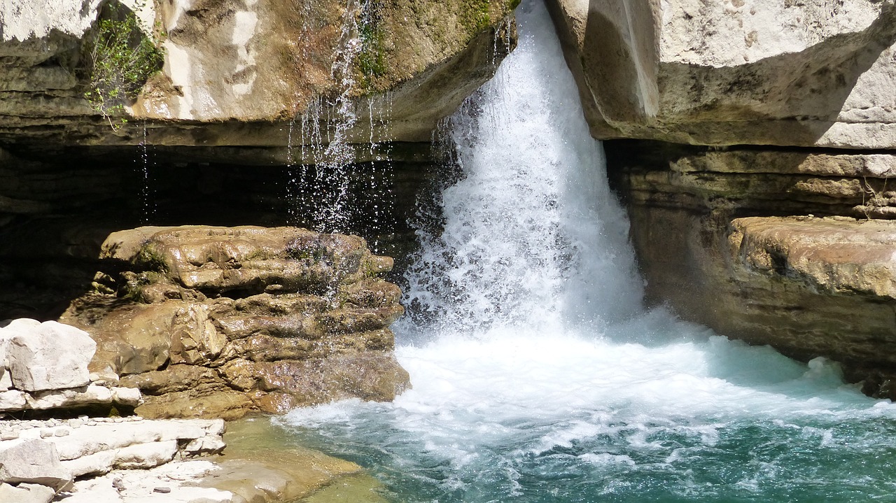 landscape cascade water free photo