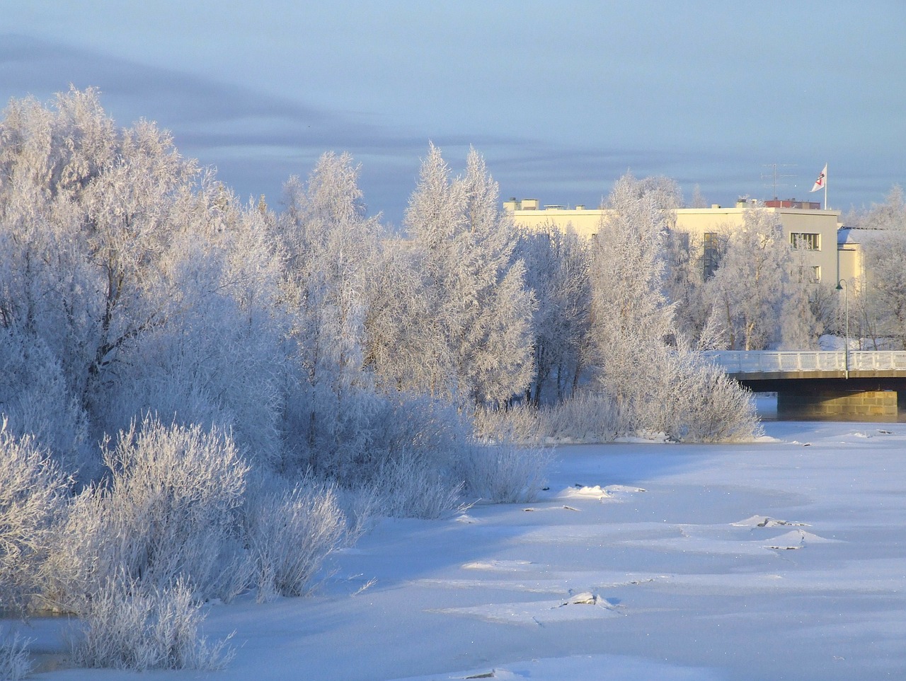 landscape finland winter free photo