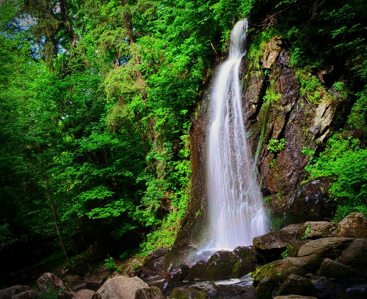 landscape water waterfall free photo