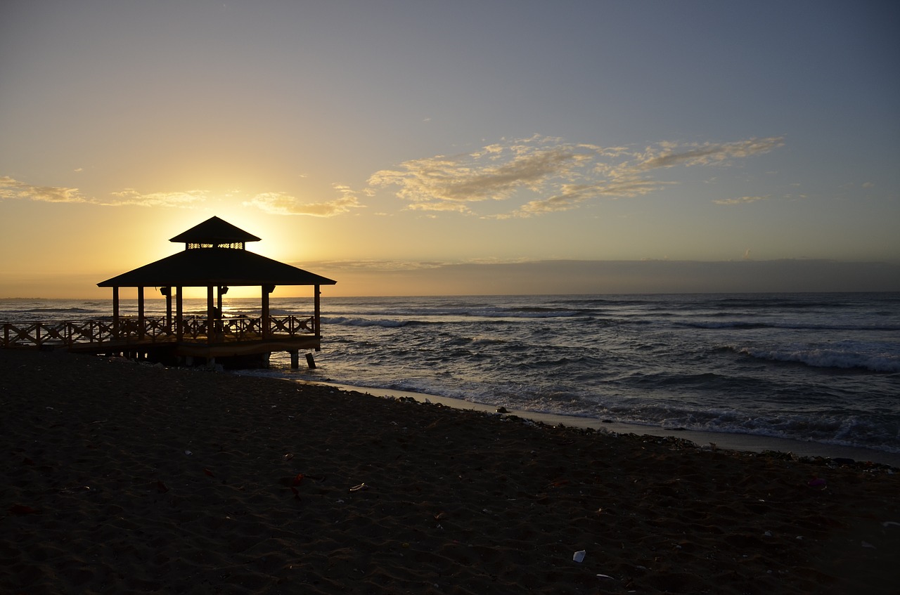 landscape beach dawn free photo